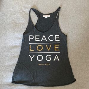 SPIRITUAL GANGSTER Peace Love Yoga Tank Top